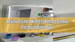 Review Fosmon Wireless Remote Control Electrical Outlet Switch (2 Pack) - ETL Listed, (15A, 125V 187