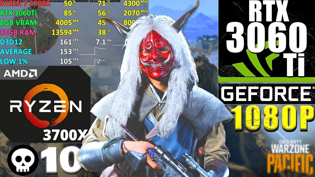 Call of Duty: Warzone Pacific Map | RTX 3060Ti + Ryzen 7 3700X | 1080p - Ultra Graphics
