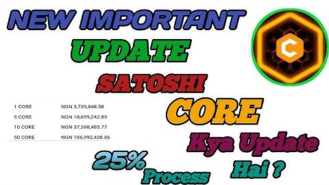 Satoshi Core Mainnet Launch Date | Satoshi Core Mining Update | Satoshi Core Price