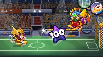 INSANE! Level 100 player has crazy playing style on Head Ball 2