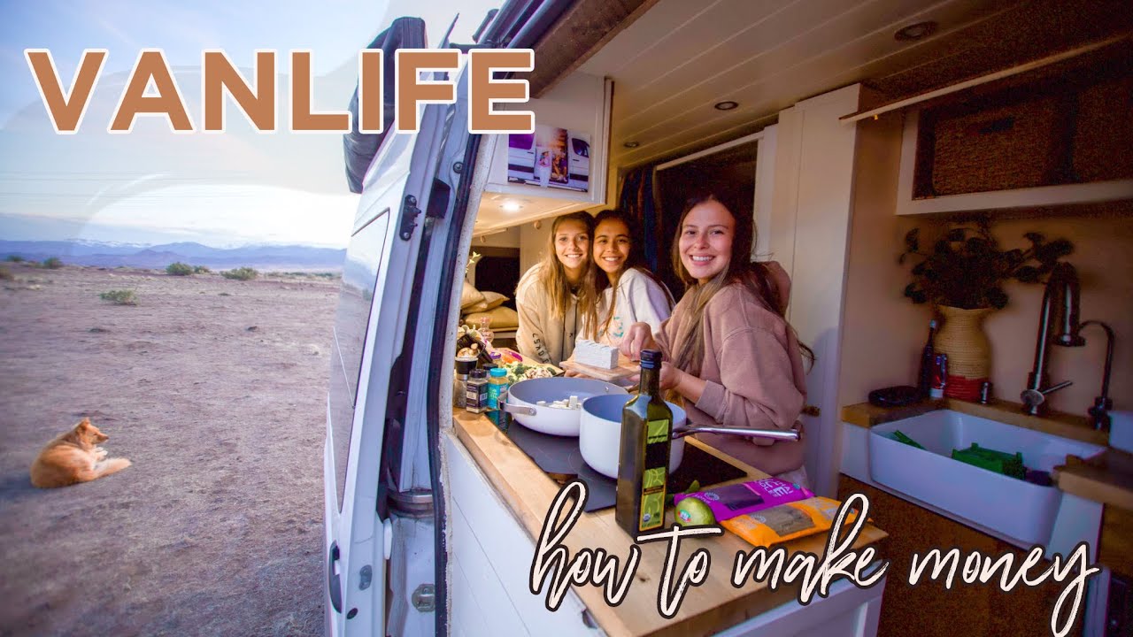 VANLIFE How to make money, solo female traveler tips & vegan grocery
