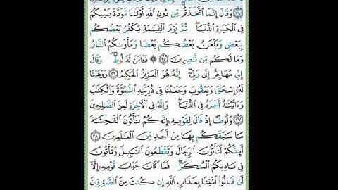 #سورة العنكبوت#تلاوة الآنسة سمية #الآية ٢٤#قليل دائم خير
