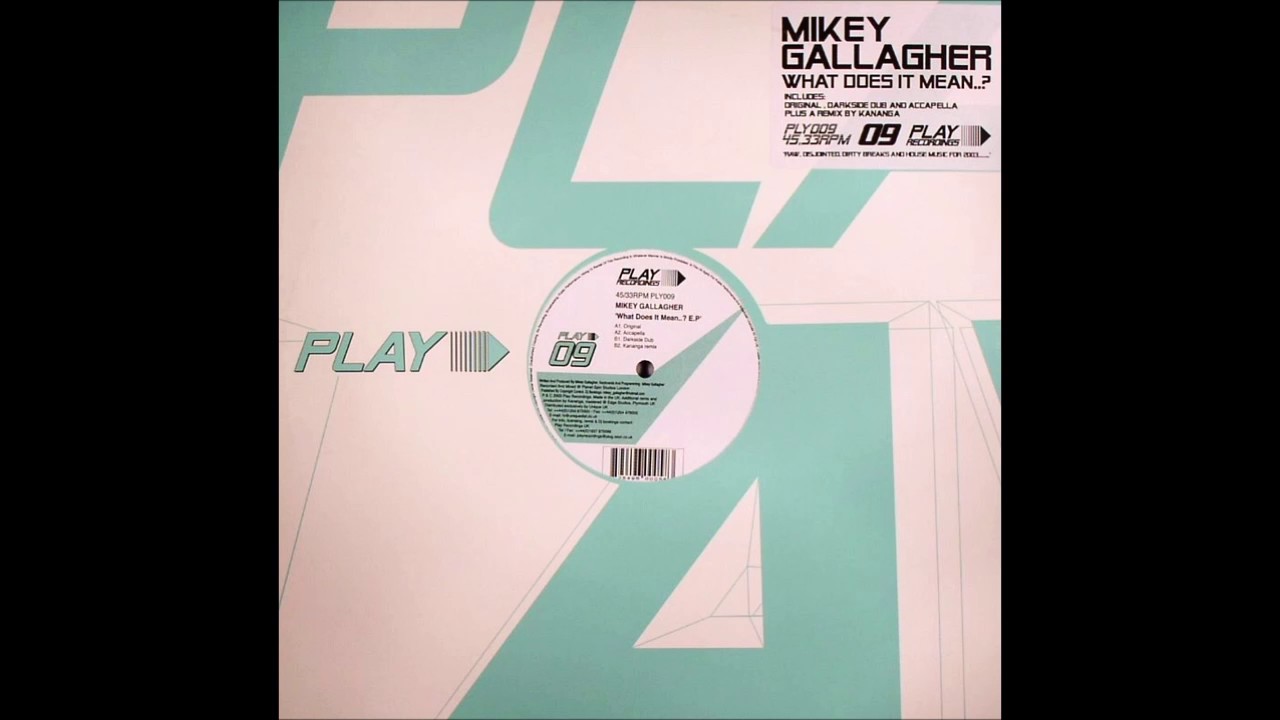 Mikey Gallagher - What Does It Mean..? (Kananga Remix)