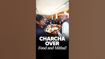 Mithai, Laughter & Team Spirit — PM Modi With the Champions!