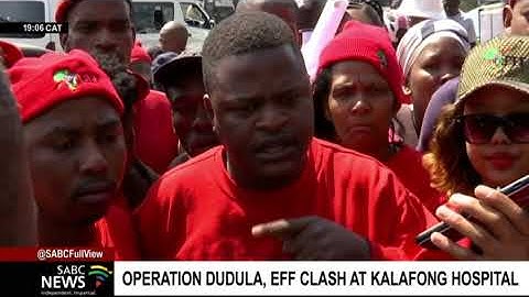 Operation Dudula and EFF members clash at Kalafong Hospital