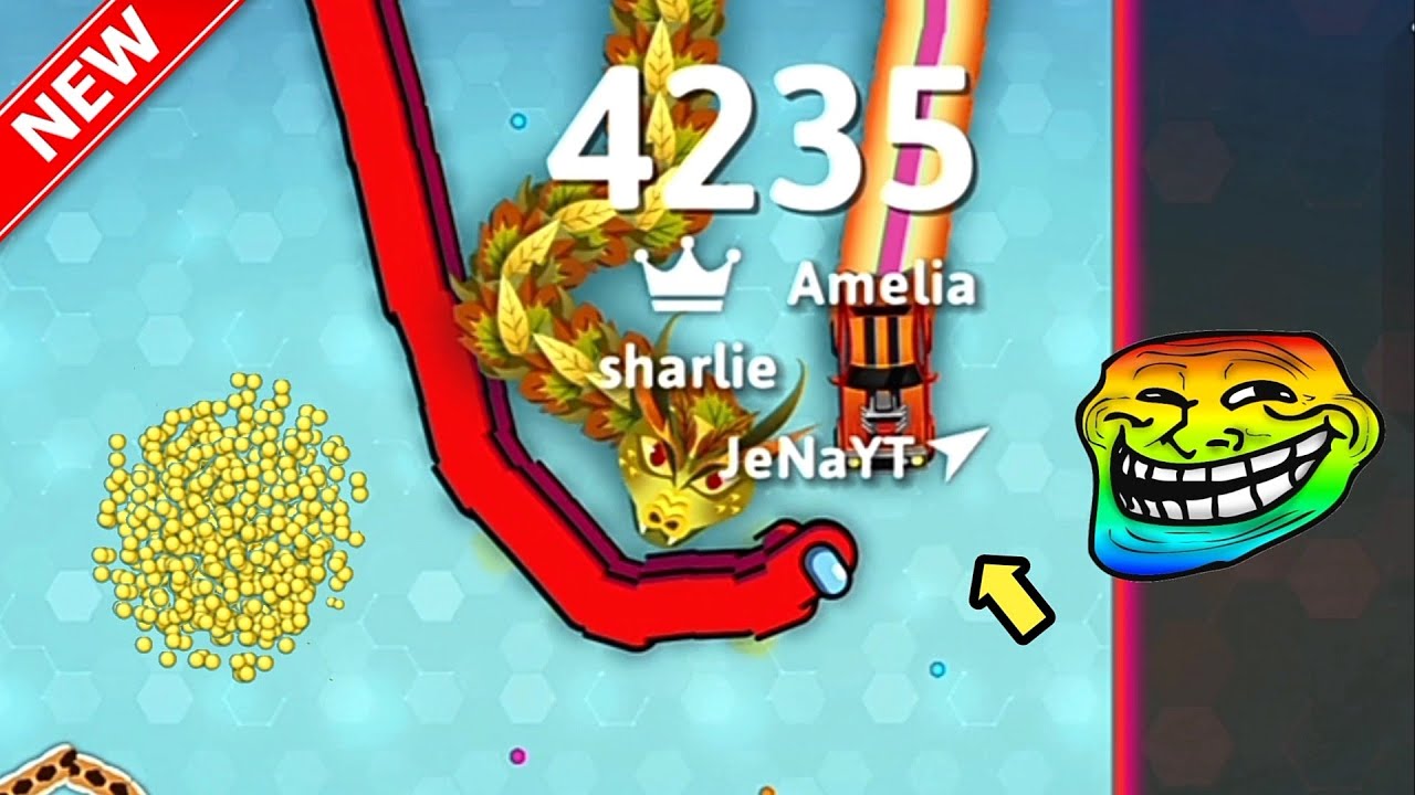 Snake. Io - TROLL TINY SNAKE VS PRO GIANT SNAKE! Epic SnakeIo Gameplay