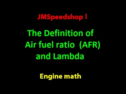 Lambda Air Fuel Ratio Chart