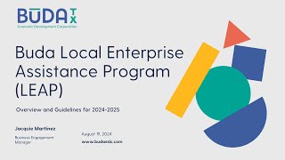 Buda EDC's Local Enterprise Assistance Program