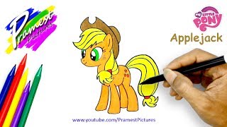 Applejack | Cara Menggambar Dan Mewarnai Gambar Kuda Poni untuk Anak-anak