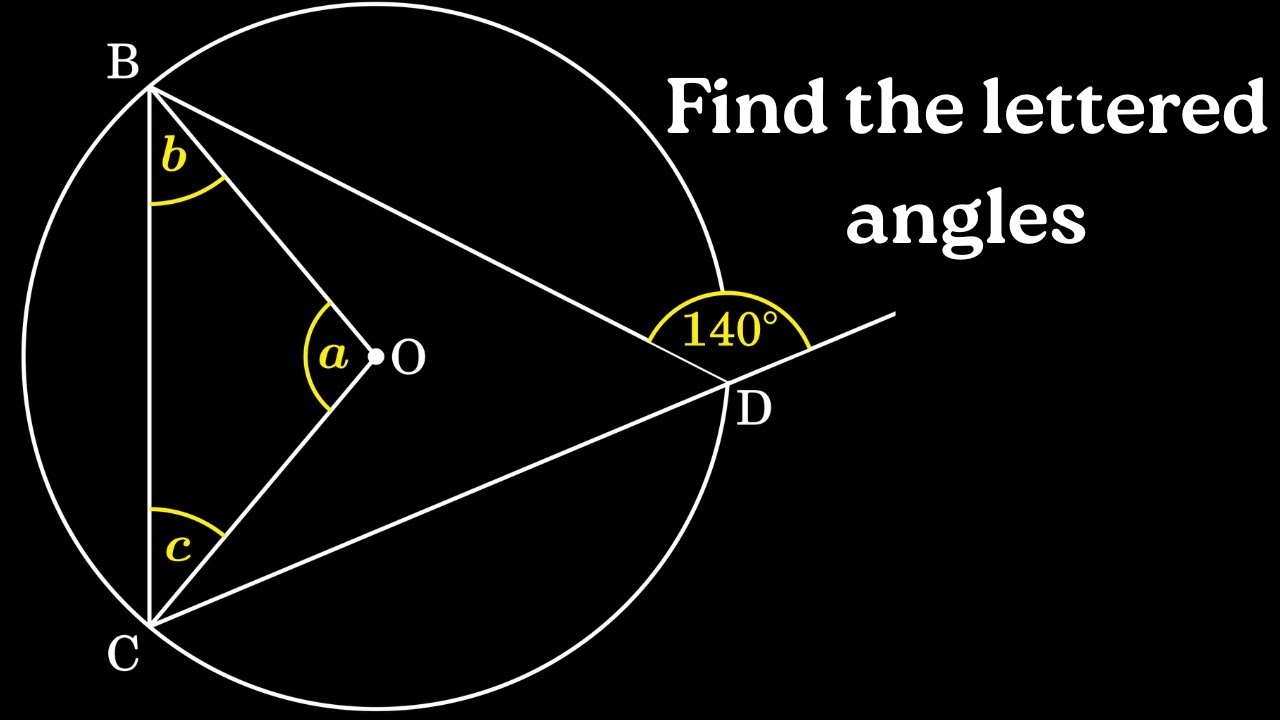 Can you find the lettered angles? - YouTube