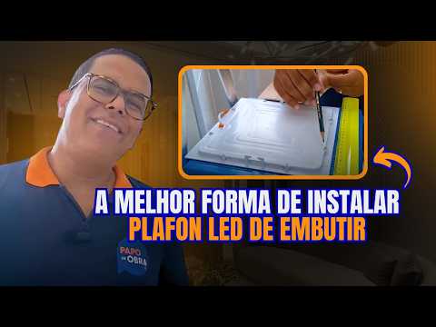 PASSO A PASSO para instalar PLAFLON LED de embutir