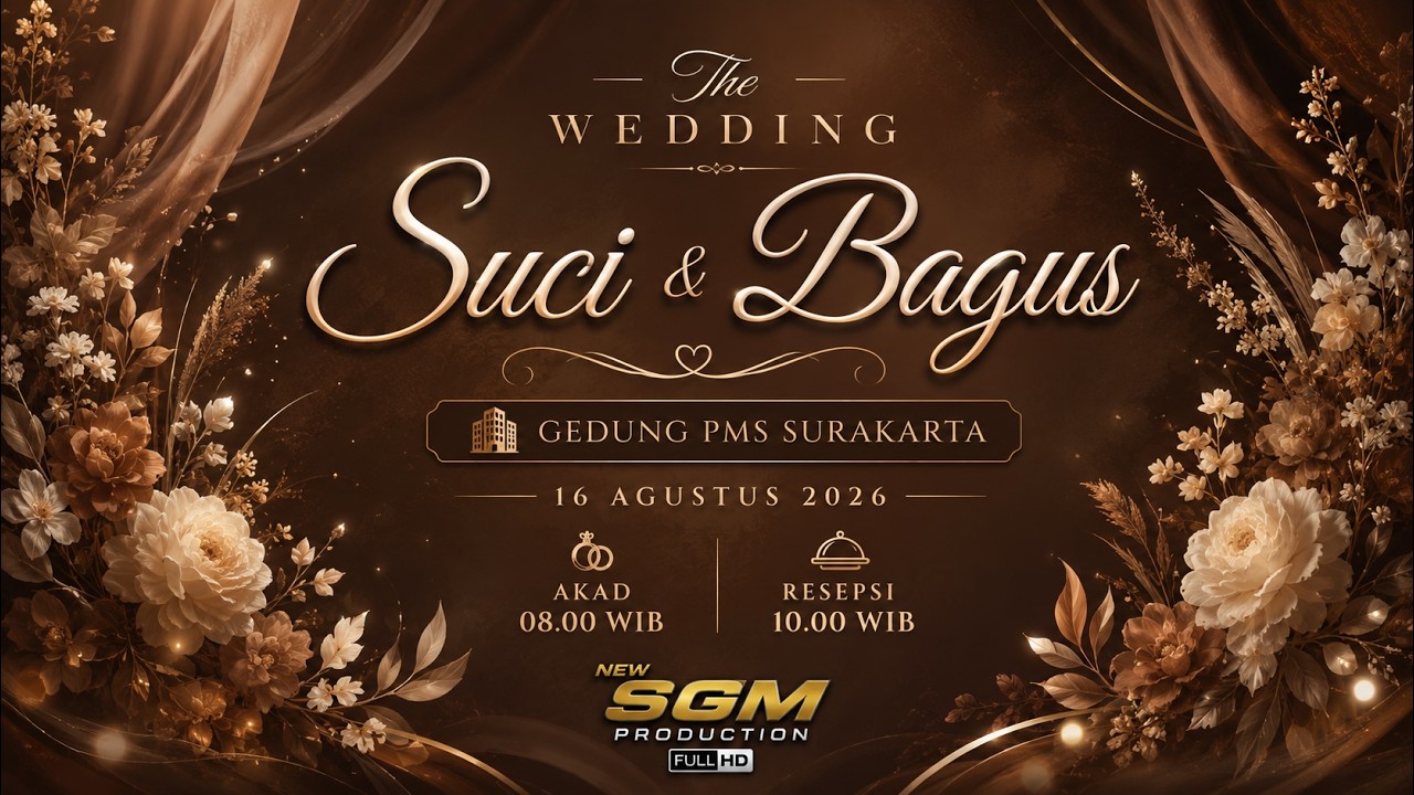 Live - Wedding Suci & Bagus - Gedung PMS Surakarta - New SGM Production