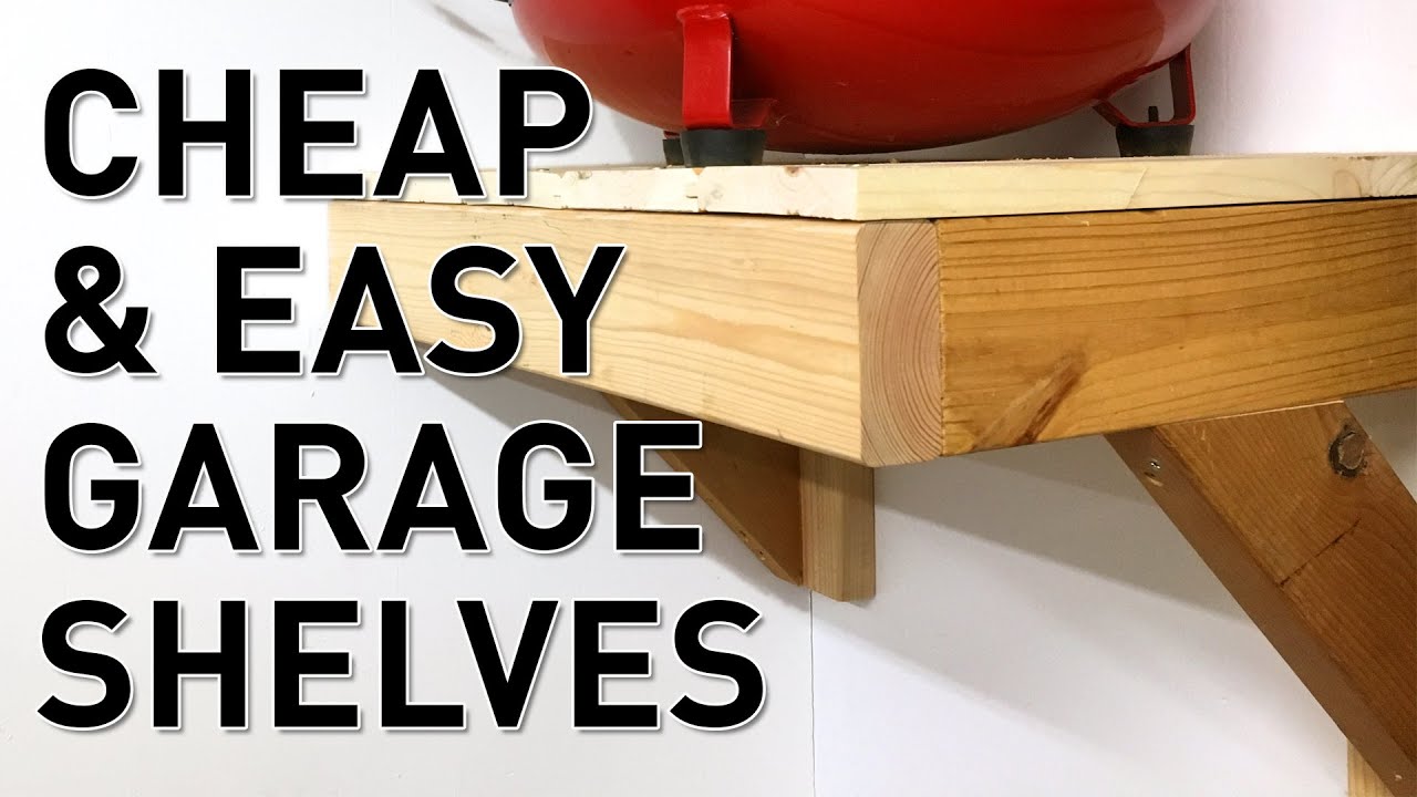 Super Efficient 2x4 Garage Shelves