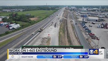 INDOT reveals details of eastbound I-465 work