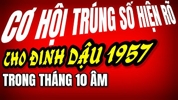 CƠ HỘI TRÚNG SỐ HIỆN RÕ! ĐINH DẬU 1957. TỬ VI THÁNG 10 ÂM LỊCH GIÀU SANG DỄ NHƯ SẤP NGỬA BÀN TAY
