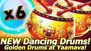 NEW Dancing Drums Golden Drums Slot Machine! After My Live, Played to Get a Bonus at Yaamava Casino!