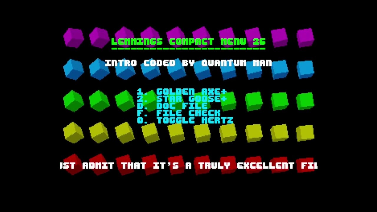 Atari ST Compacted Disk (CD) Scrollers [1565] The Lemmings CD #026