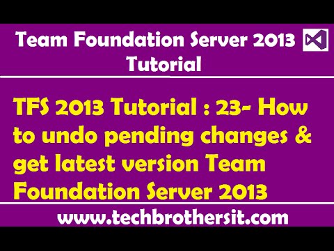 Vidéo: Comment annuler les changements dans tfs ?