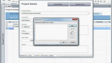 In Access: Use the Projects Web Database template