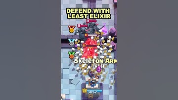 DEFEND THIS PUSH WITH LEAST ELIXIR😊😊