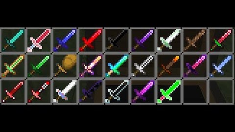 Minecraft but there are custom swords (Hours of Sword)