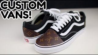 Custom Made Louis Vuitton Vans - Custom made using - Depop