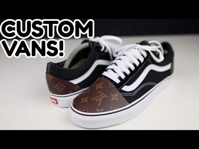 Just On Feet VANS Old Skool Supreme x Louis Vuitton Custom  YouTube