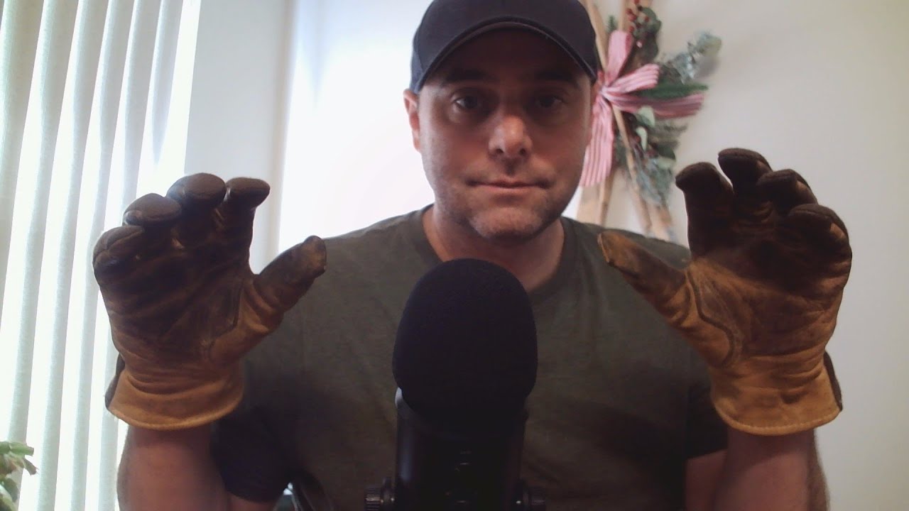 ASMR Request Gum Chewing Glove Sounds and Hand Motions