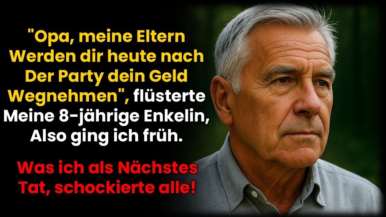 „Opa, heute Nacht wollen meine Eltern dir dein Vermögen wegnehmen!“, flüsterte meine Enkelin