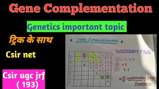 Gene Complementation # Genetics # Csir net # pyq