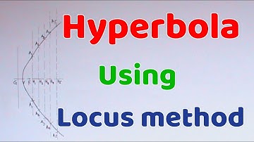 HOW TO DRAW A HYPERBOLA USING LOCUS METHOD || LOCI || ENGINEERING DRAWING || TECHNICAL DRAWING