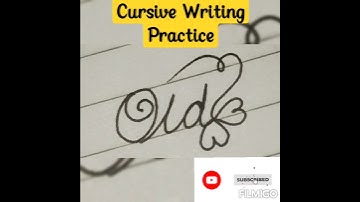 OLD - Learn to write in cursive writing |#viral #shorts #youtubeshorts2023 #besthandwriting