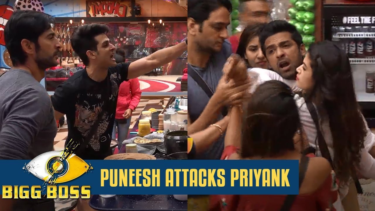 Bigg Boss 11 | Puneesh abuses and attacks Priyank | 7 Nov 2017