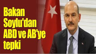 Bakan Soylu'dan ABD ve AB'ye tepki