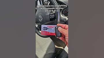 Vauxhall Zafira key programming. Auto Locksmith Services.