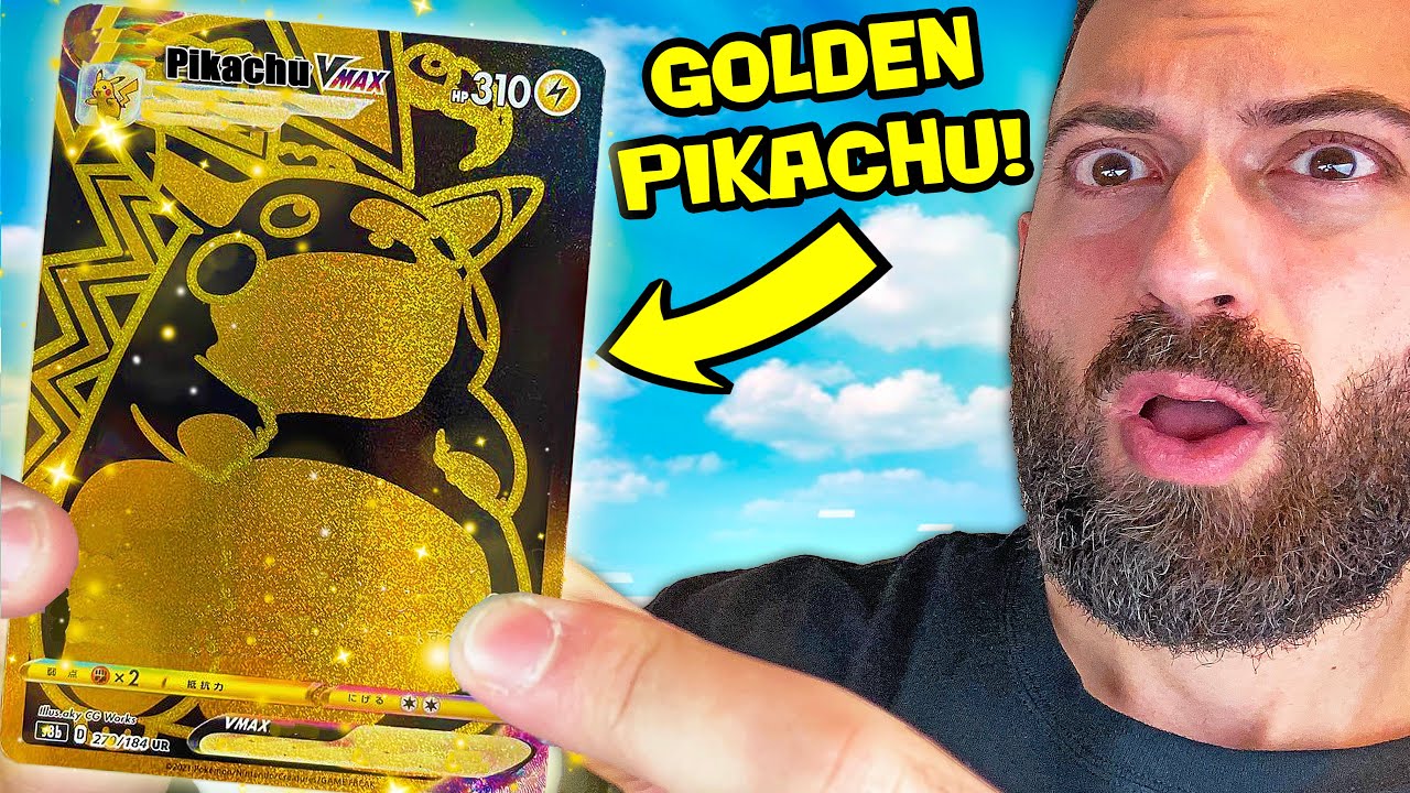 Pulling the PIKACHU VMAX GOLD CARD from VMAX CLIMAX (Pokemon Cards