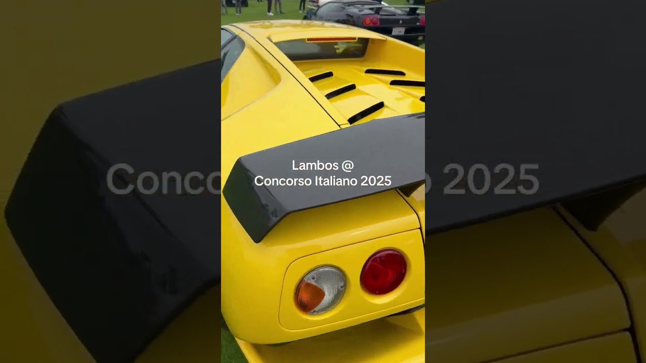 Lambos at Concorso Italiano 2025 