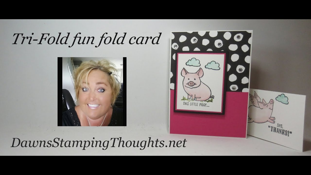 Tri Fold Fun Fold card - YouTube