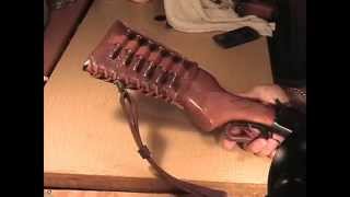 BLW LEATHER BUTTSTOCK COVERS WITH BULLET LOOPS FOR YOUR RIFLE 111314