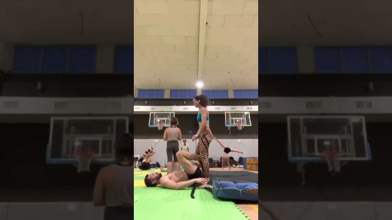 Acroyoga Icarian Martini with Mira Acro & Bencho burd