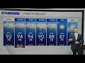 Storms could dissipate overnight Sunday across South Florida