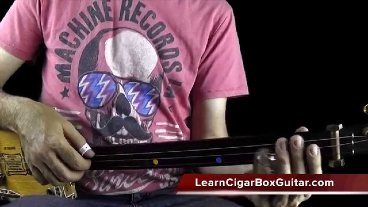 Playing a Slow Blues on a Cigar Box Guitar