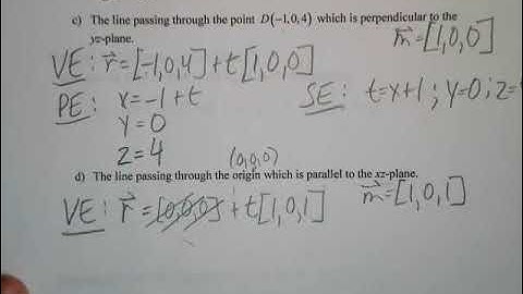 Grade 12 Vectors - Vector, Parametric and Symmetric Equations of a Line in R3