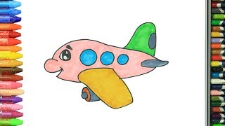 Uçak kolay çizim | Çizelim Boyayalım screenshot 1