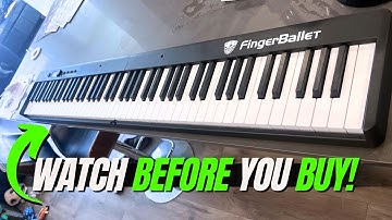 FULL REVIEW of the FingerBallet Portable Piano Keyboard, Touch Sensitive 88 Key - Wood Grain!