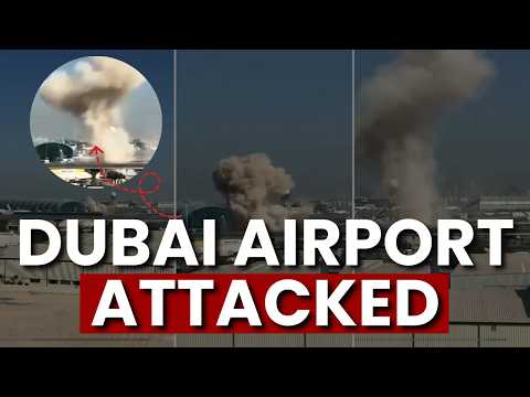 Dubai Airport News LIVE | Dubai Airport Attacked By Iran Drones | Dubai War News Today LIVE thumbnail