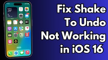 How To Fix Shake To Undo Not Working on iPhone in iOS 15/16