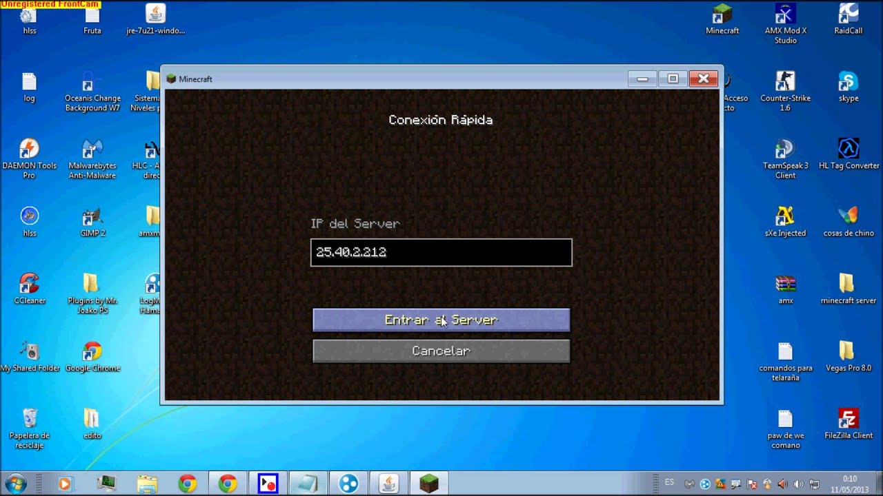 no puedo conectarme a server minecraft