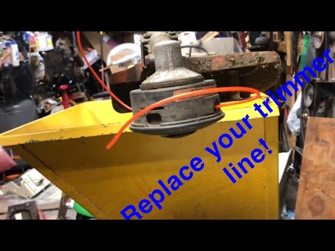 How to change line on a Stihl weed trimmer! - YouTube