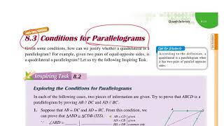 9B Ch8.3 Conditions on Parallelogram (Detailed Explanation on Examples)